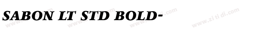 sabon lt std bold字体转换